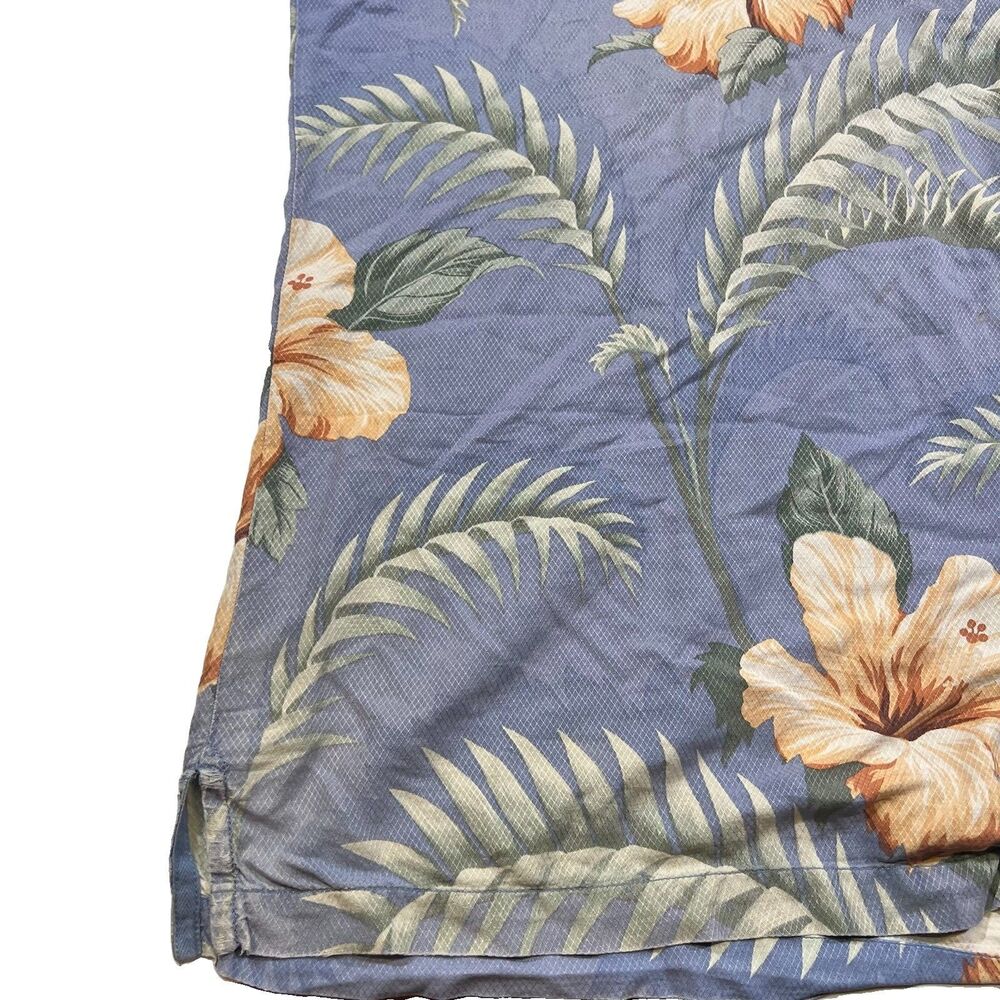 Tommy Bahama Silk Floral Tropical Hawaiin Button Up Camp Shirt Men's Size 3XT - Picture 2 of 10